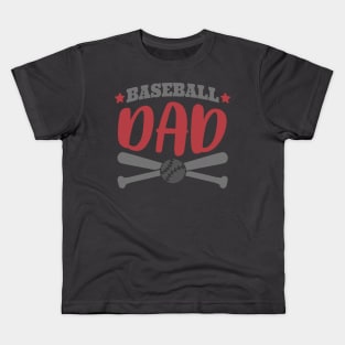 baseball daddy Kids T-Shirt